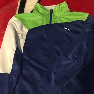 Puma boys zip up lightweight jacket